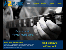 Tablet Screenshot of k2musicstore.com